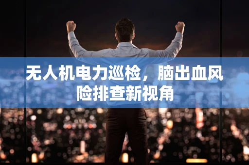 无人机电力巡检，脑出血风险排查新视角