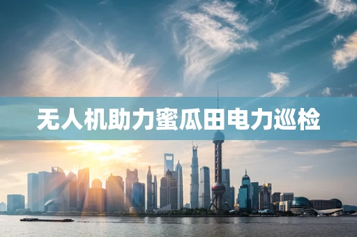 无人机助力蜜瓜田电力巡检
