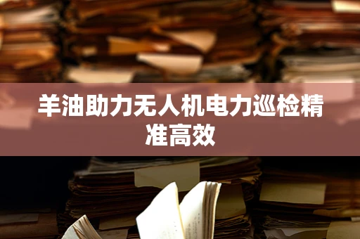 羊油助力无人机电力巡检精准高效