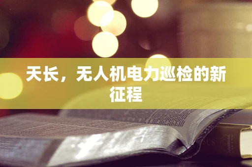 天长，无人机电力巡检的新征程