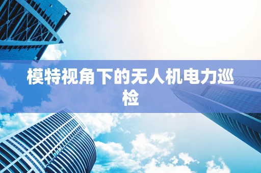 模特视角下的无人机电力巡检