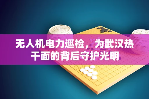无人机电力巡检，为武汉热干面的背后守护光明