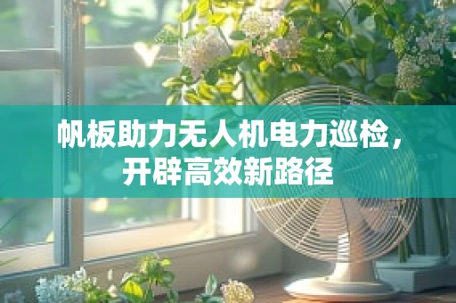 帆板助力无人机电力巡检，开辟高效新路径