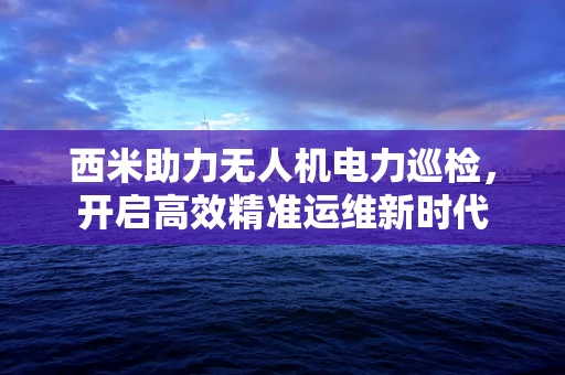 西米助力无人机电力巡检，开启高效精准运维新时代