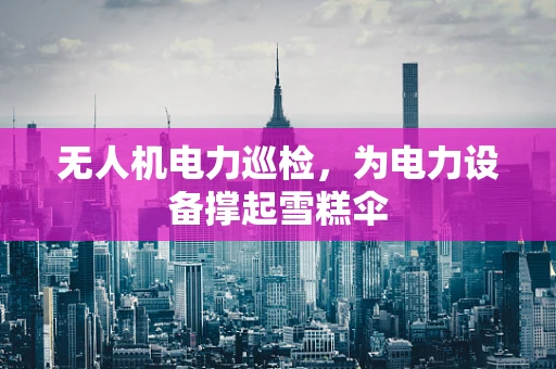 无人机电力巡检，为电力设备撑起雪糕伞