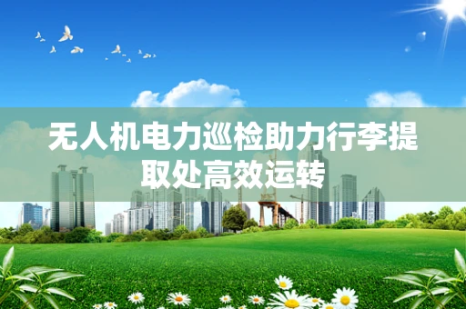 无人机电力巡检助力行李提取处高效运转