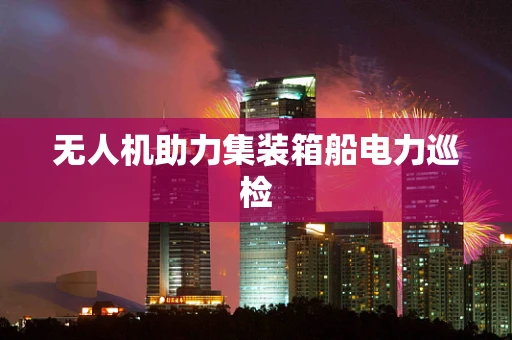 无人机助力集装箱船电力巡检