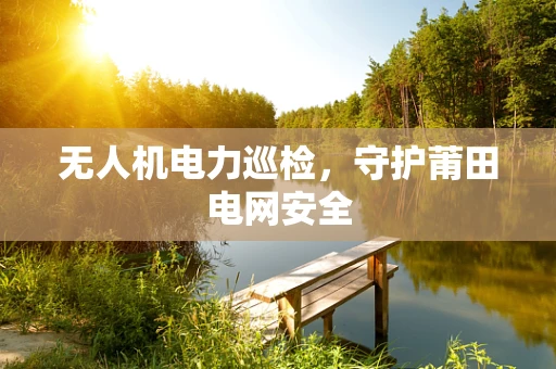 无人机电力巡检，守护莆田电网安全
