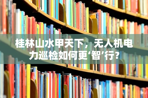桂林山水甲天下，无人机电力巡检如何更‘智’行？