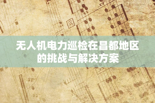 无人机电力巡检在昌都地区的挑战与解决方案
