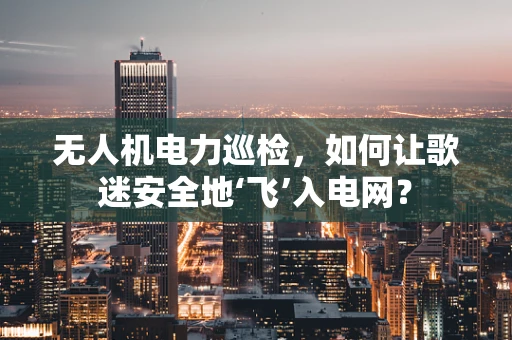 无人机电力巡检，如何让歌迷安全地‘飞’入电网？