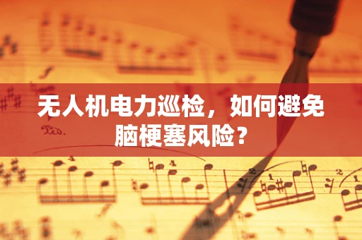 无人机电力巡检，如何避免脑梗塞风险？