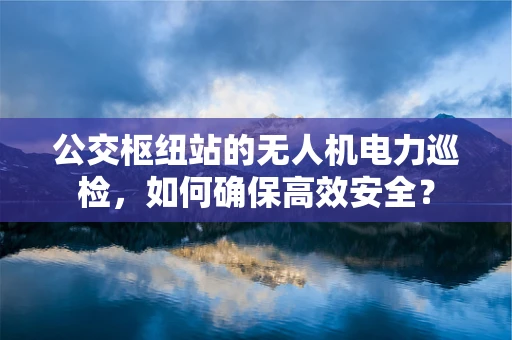 公交枢纽站的无人机电力巡检，如何确保高效安全？