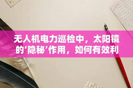 无人机电力巡检中，太阳镜的‘隐秘’作用，如何有效利用以提升作业效率？