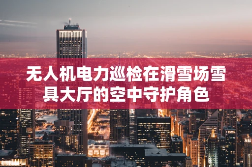 无人机电力巡检在滑雪场雪具大厅的空中守护角色