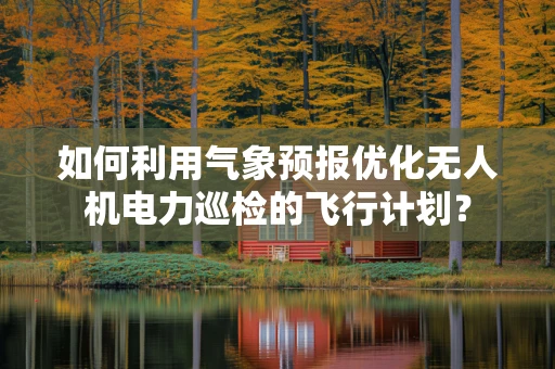 如何利用气象预报优化无人机电力巡检的飞行计划？