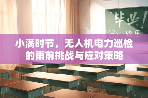 小满时节，无人机电力巡检的雨前挑战与应对策略