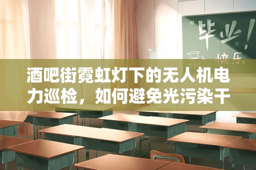 酒吧街霓虹灯下的无人机电力巡检，如何避免光污染干扰？