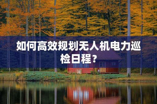 如何高效规划无人机电力巡检日程？