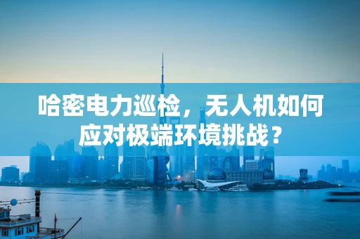 哈密电力巡检，无人机如何应对极端环境挑战？