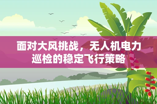 面对大风挑战，无人机电力巡检的稳定飞行策略