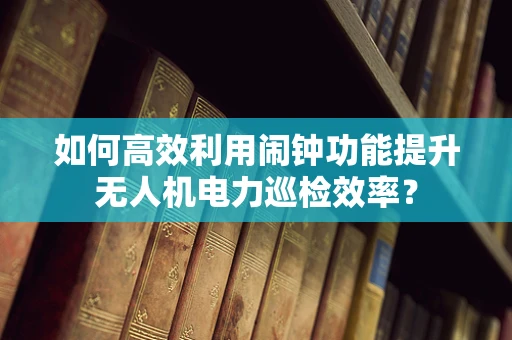 如何高效利用闹钟功能提升无人机电力巡检效率？