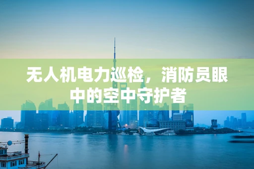 无人机电力巡检，消防员眼中的空中守护者