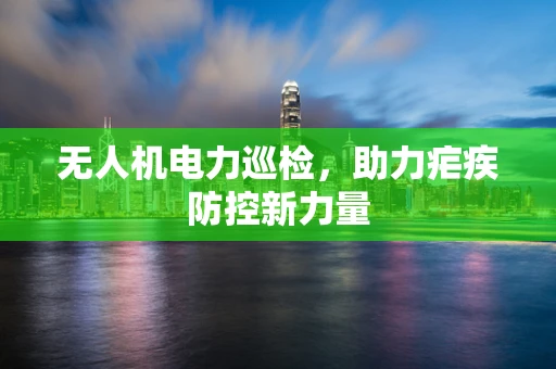 无人机电力巡检，助力疟疾防控新力量