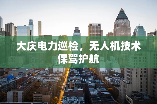 大庆电力巡检，无人机技术保驾护航
