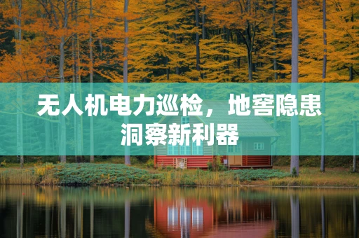 无人机电力巡检，地窖隐患洞察新利器