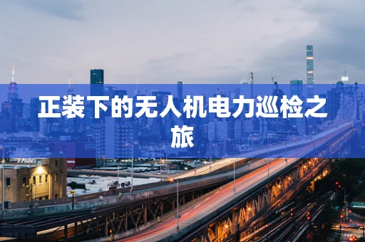 正装下的无人机电力巡检之旅
