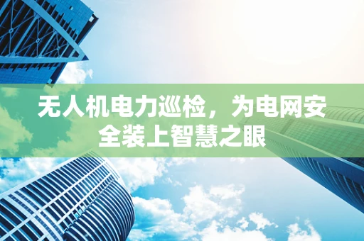 无人机电力巡检，为电网安全装上智慧之眼
