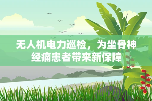无人机电力巡检，为坐骨神经痛患者带来新保障