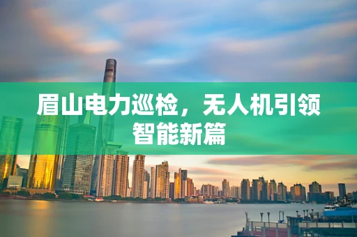 眉山电力巡检，无人机引领智能新篇