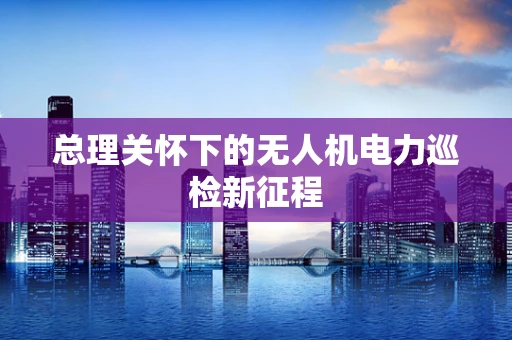 总理关怀下的无人机电力巡检新征程