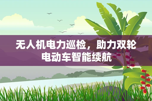 无人机电力巡检，助力双轮电动车智能续航