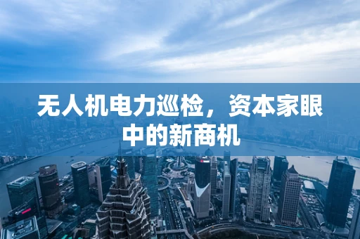 无人机电力巡检，资本家眼中的新商机