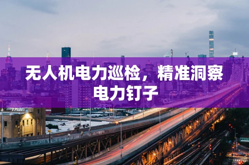 无人机电力巡检，精准洞察电力钉子