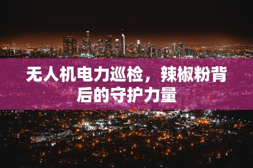 无人机电力巡检，辣椒粉背后的守护力量