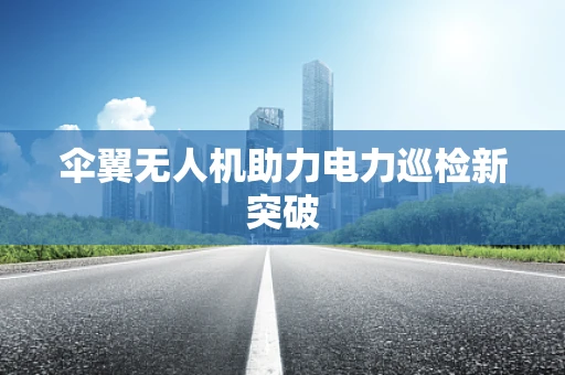 伞翼无人机助力电力巡检新突破