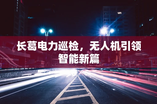 长葛电力巡检，无人机引领智能新篇