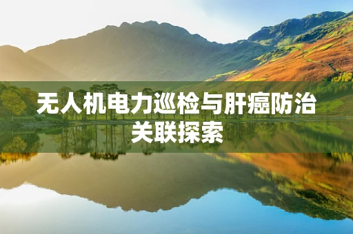 无人机电力巡检与肝癌防治关联探索