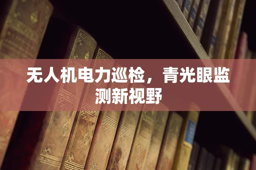 无人机电力巡检，青光眼监测新视野