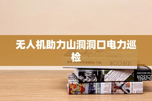 无人机助力山洞洞口电力巡检