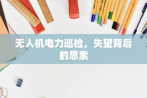 无人机电力巡检，失望背后的思索