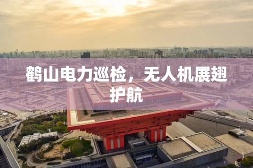 鹤山电力巡检，无人机展翅护航