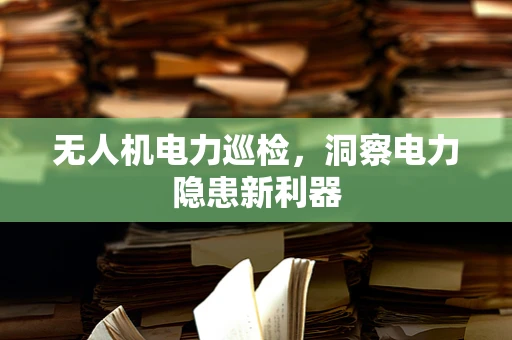 无人机电力巡检，洞察电力隐患新利器