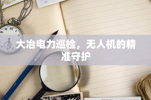 大冶电力巡检，无人机的精准守护