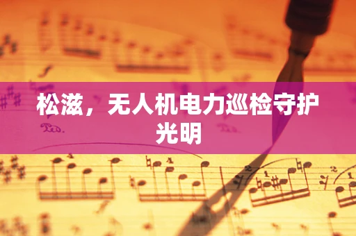 松滋，无人机电力巡检守护光明