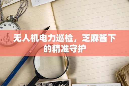 无人机电力巡检，芝麻酱下的精准守护
